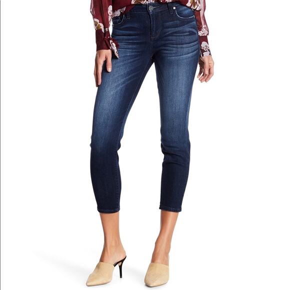 KUT from the Kloth Diana Kurvy Crop Skinny Jeans 2 - Picture 1 of 7